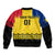 Custom Romania Rugby Bomber Jacket Stejarii Go 2023 World Cup - Wonder Print Shop