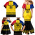 Custom Romania Rugby Family Matching Mermaid Dress and Hawaiian Shirt Stejarii Go 2023 World Cup - Wonder Print Shop