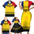 Custom Romania Rugby Family Matching Short Sleeve Bodycon Dress and Hawaiian Shirt Stejarii Go 2023 World Cup - Wonder Print Shop