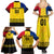 Custom Romania Rugby Family Matching Summer Maxi Dress and Hawaiian Shirt Stejarii Go 2023 World Cup - Wonder Print Shop