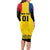 Custom Romania Rugby Long Sleeve Bodycon Dress Stejarii Go 2023 World Cup - Wonder Print Shop