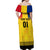 Custom Romania Rugby Off Shoulder Maxi Dress Stejarii Go 2023 World Cup - Wonder Print Shop