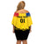 Custom Romania Rugby Off Shoulder Short Dress Stejarii Go 2023 World Cup - Wonder Print Shop