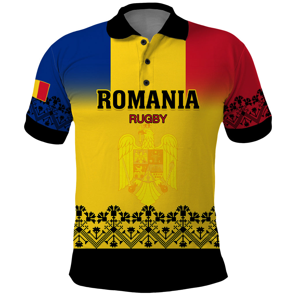 Custom Romania Rugby Polo Shirt Stejarii Go 2023 World Cup - Wonder Print Shop