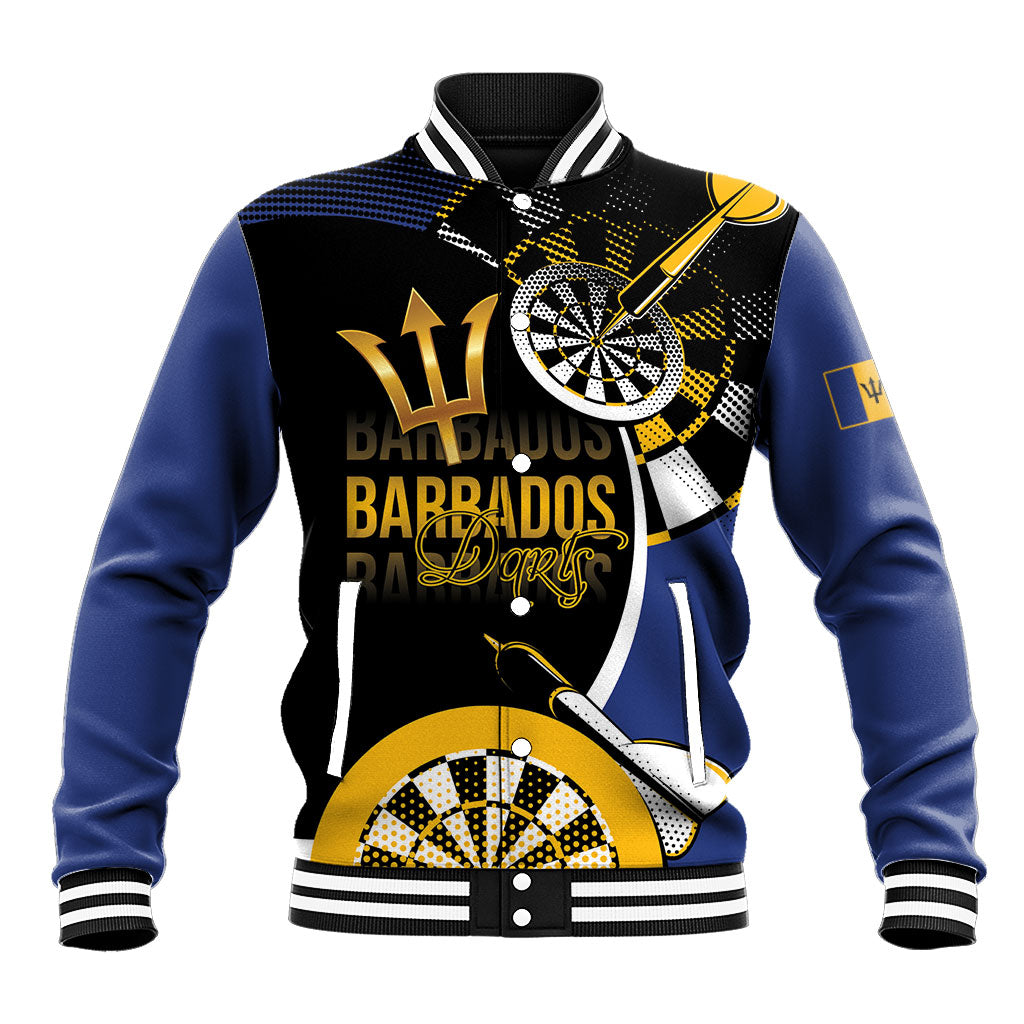Personalized Barbados Darts Baseball Jacket Tridents Sporty Stylized