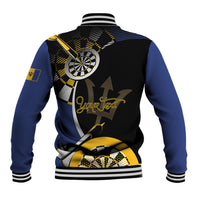 Personalized Barbados Darts Baseball Jacket Tridents Sporty Stylized