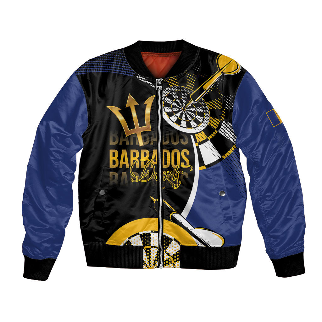 Personalized Barbados Darts Bomber Jacket Tridents Sporty Stylized