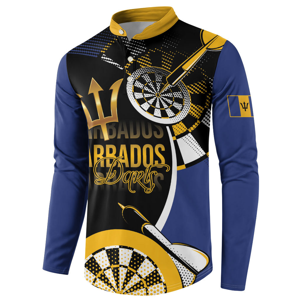 Personalized Barbados Darts Button Sweatshirt Tridents Sporty Stylized
