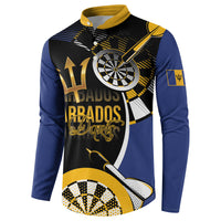 Personalized Barbados Darts Button Sweatshirt Tridents Sporty Stylized