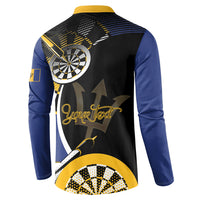 Personalized Barbados Darts Button Sweatshirt Tridents Sporty Stylized