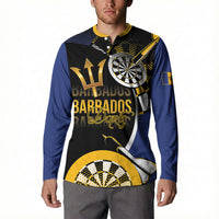 Personalized Barbados Darts Button Sweatshirt Tridents Sporty Stylized