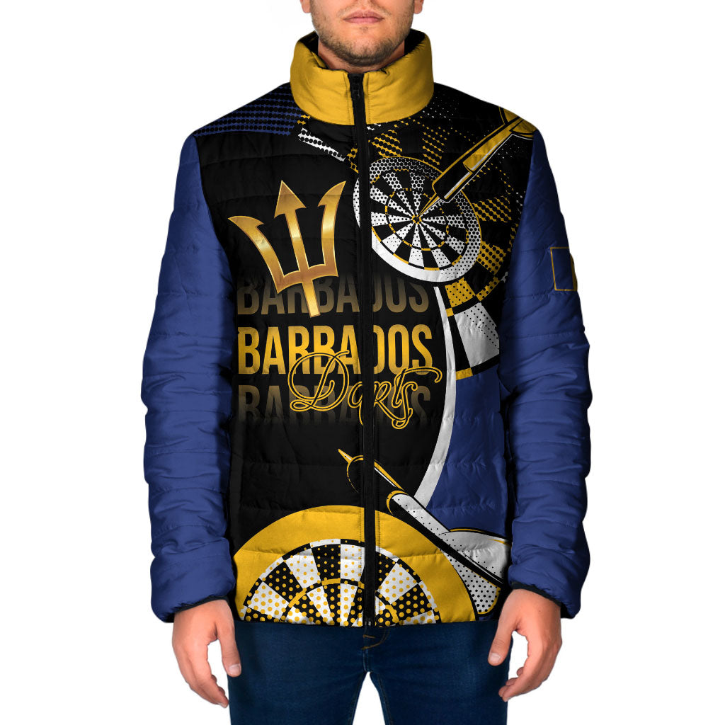 Personalized Barbados Darts Padded Jacket Tridents Sporty Stylized