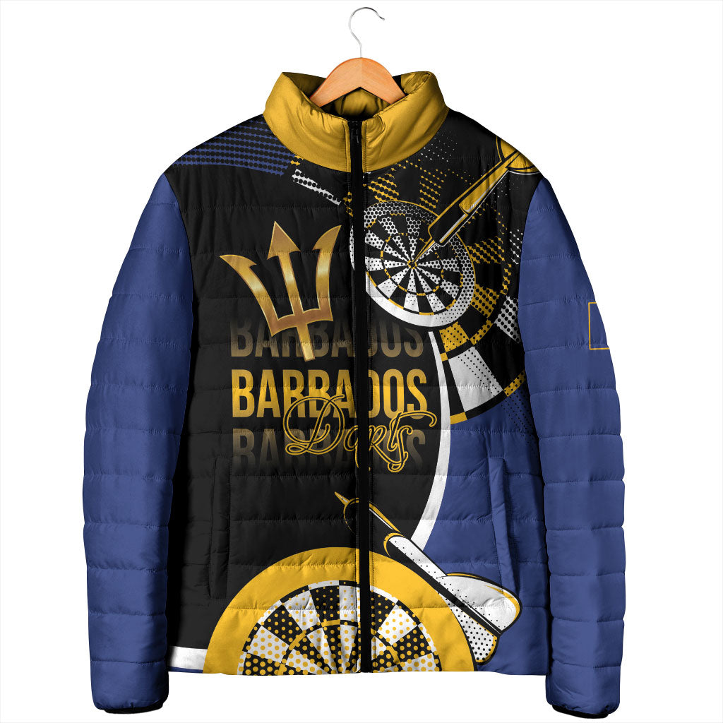Personalized Barbados Darts Padded Jacket Tridents Sporty Stylized