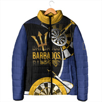 Personalized Barbados Darts Padded Jacket Tridents Sporty Stylized