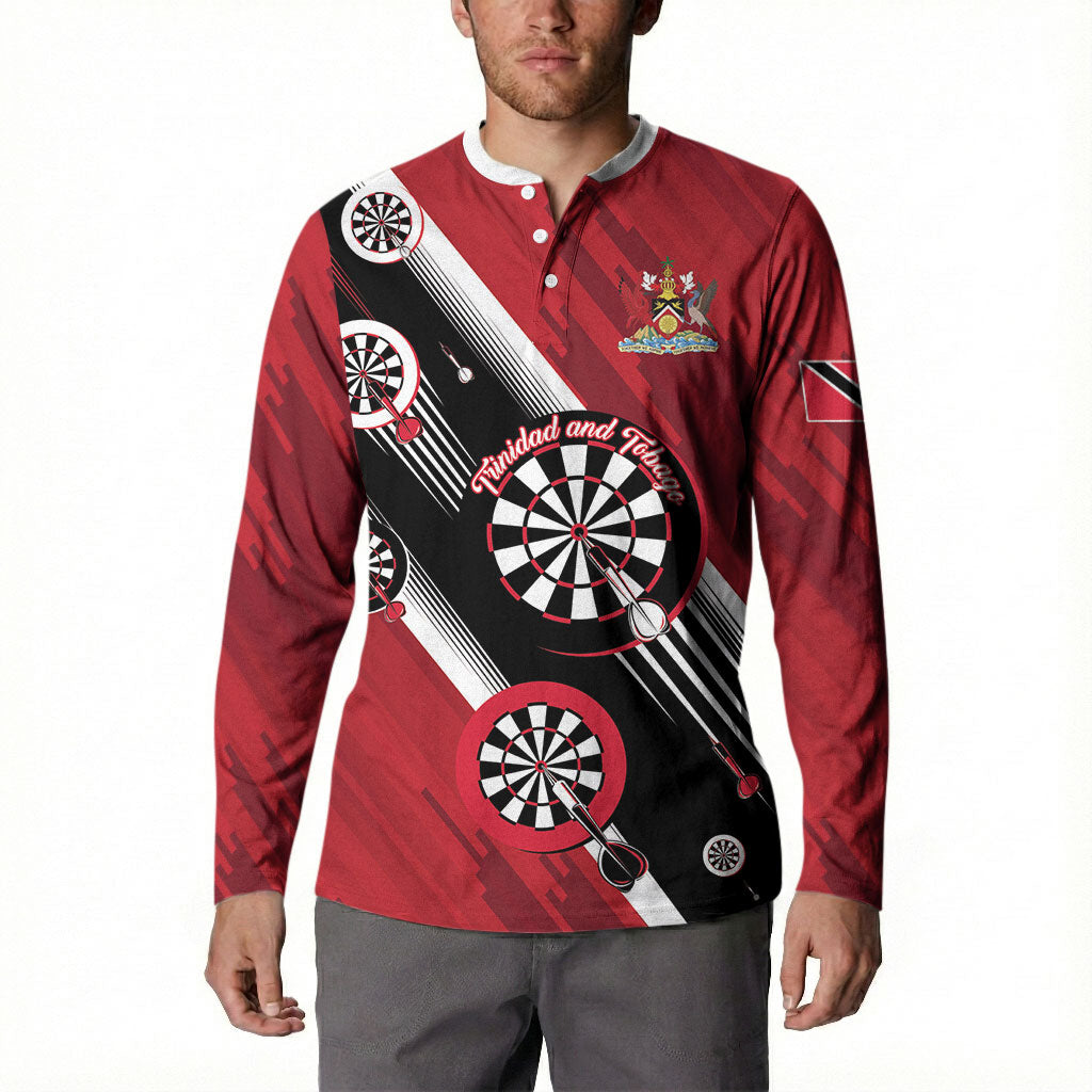 Personalized Trinidad and Tobago Darts Button Sweatshirt Sporty Stylized
