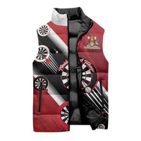Personalized Trinidad and Tobago Darts Sleeveless Puffer Jacket Sporty Stylized