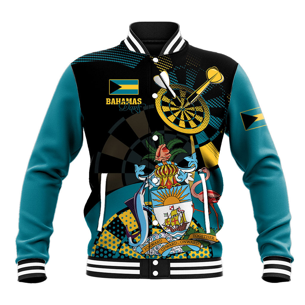Personalized Bahamas Darts Baseball Jacket Sporty Stylized