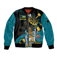 Personalized Bahamas Darts Bomber Jacket Sporty Stylized