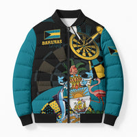 Personalized Bahamas Darts Bomber Puffer Jacket Sporty Stylized
