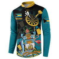 Personalized Bahamas Darts Button Sweatshirt Sporty Stylized