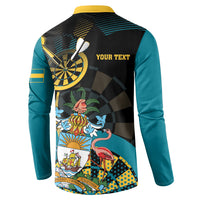 Personalized Bahamas Darts Button Sweatshirt Sporty Stylized