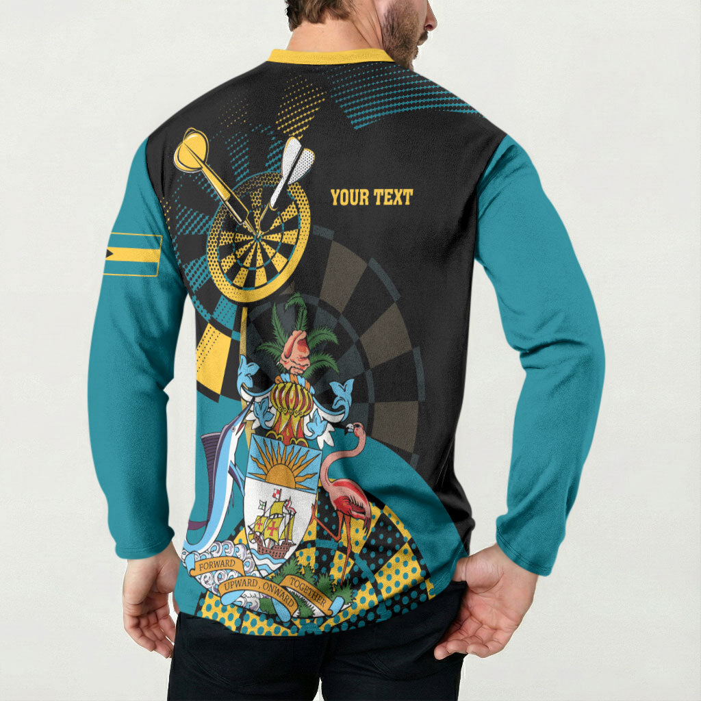 Personalized Bahamas Darts Button Sweatshirt Sporty Stylized