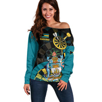 Personalized Bahamas Darts Off Shoulder Sweater Sporty Stylized