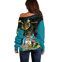 Personalized Bahamas Darts Off Shoulder Sweater Sporty Stylized