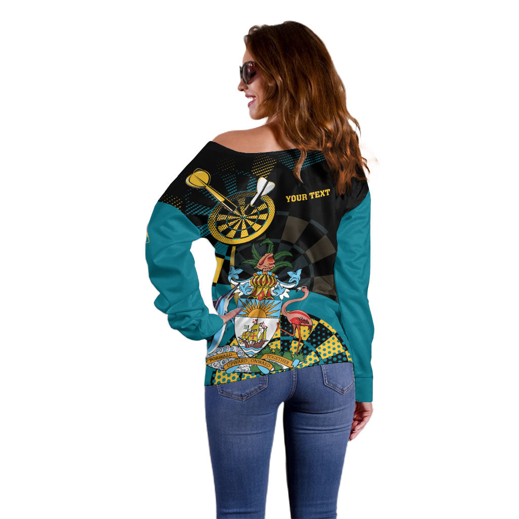 Personalized Bahamas Darts Off Shoulder Sweater Sporty Stylized
