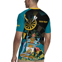 Personalized Bahamas Darts Rugby Jersey Sporty Stylized