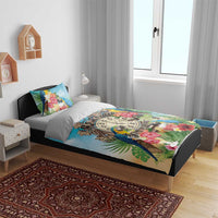 It's 5 o'clock Somewhere Bedding Set Hawaiian Tropical Parrots - Wonder Print Shop