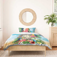 It's 5 o'clock Somewhere Bedding Set Hawaiian Tropical Parrots - Wonder Print Shop