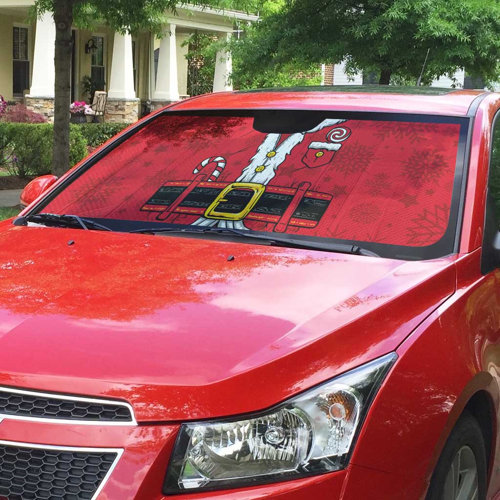 Santa Costume Auto Sun Shade Funny Christmas - Wonder Print Shop