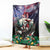 USA Christmas Blanket Santa Claus With Eagle