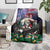 USA Christmas Blanket Santa Claus With Eagle