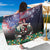 USA Christmas Sarong Santa Claus With Eagle