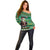 Nigeria Christmas Off Shoulder Sweater Eagle Santa African Pattern - Wonder Print Shop