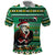 Nigeria Christmas Polo Shirt Eagle Santa African Pattern