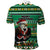 Nigeria Christmas Polo Shirt Eagle Santa African Pattern