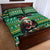 Nigeria Christmas Quilt Bed Set Eagle Santa African Pattern - Wonder Print Shop