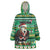 Nigeria Christmas Wearable Blanket Hoodie Eagle Santa African Pattern