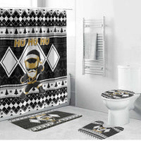 Power Black Ranger Santa Claus Bathroom Set Funny Christmas - Wonder Print Shop