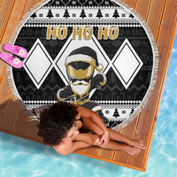 Power Black Ranger Santa Claus Beach Blanket Funny Christmas - Wonder Print Shop