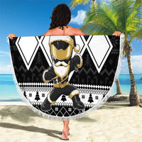 Power Black Ranger Santa Claus Beach Blanket Funny Christmas - Wonder Print Shop