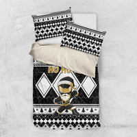 Power Black Ranger Santa Claus Bedding Set Funny Christmas - Wonder Print Shop