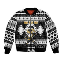 Personalized Power Black Ranger Santa Claus Bomber Jacket Funny Christmas - Wonder Print Shop
