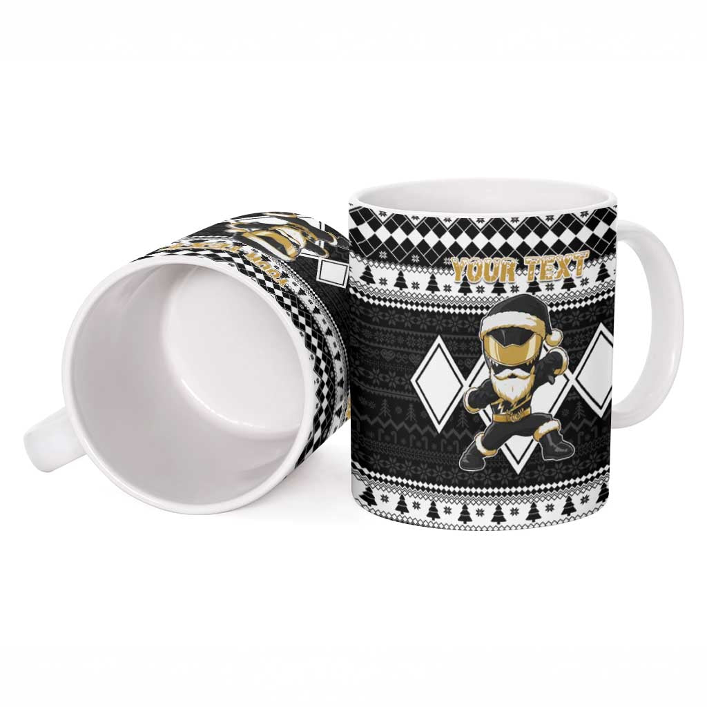 Personalized Power Black Ranger Santa Claus Ceramic Mug Funny Christmas - Wonder Print Shop