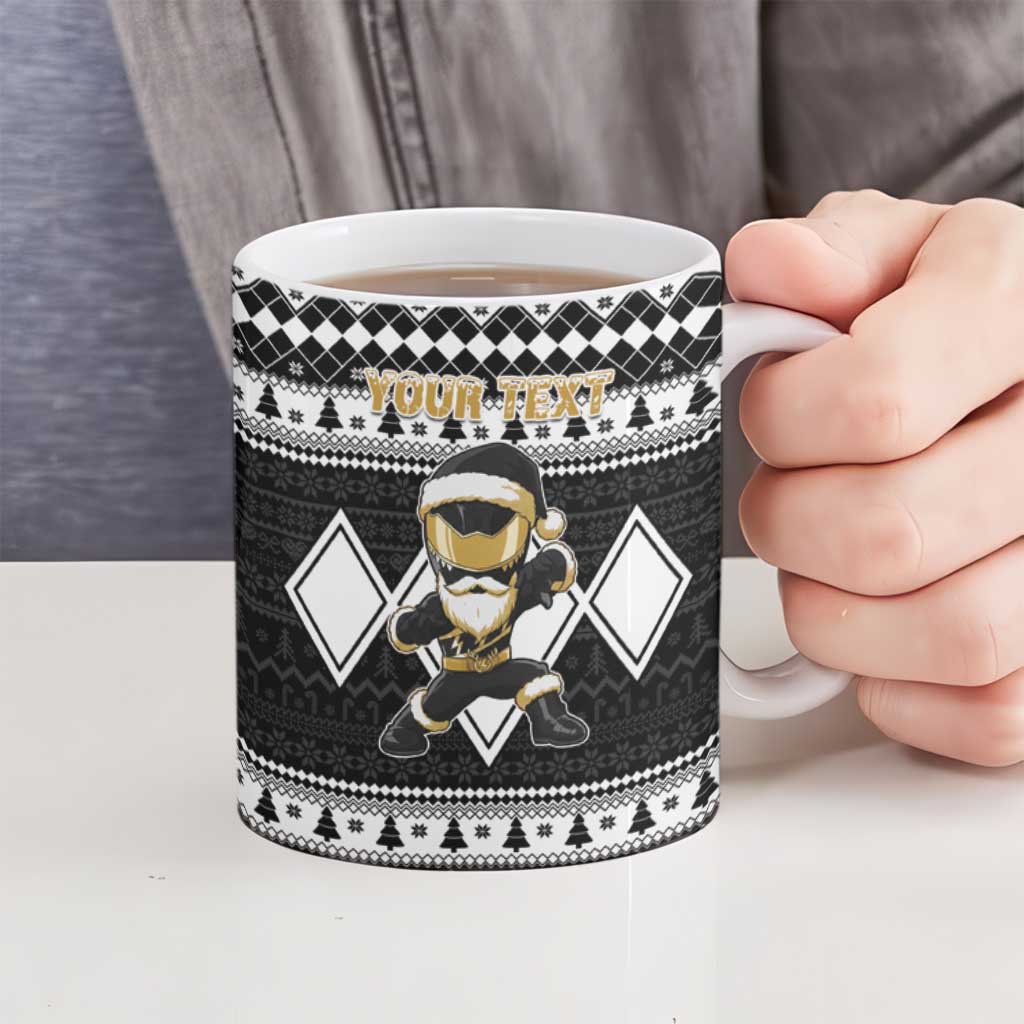 Personalized Power Black Ranger Santa Claus Ceramic Mug Funny Christmas - Wonder Print Shop