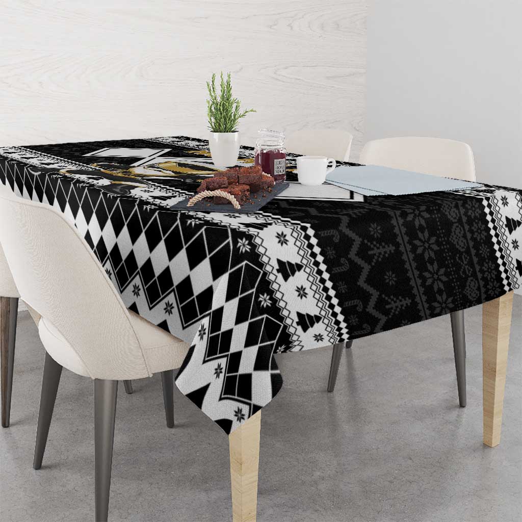 Power Black Ranger Santa Claus Tablecloth Funny Christmas - Wonder Print Shop