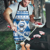 Power Blue Ranger Santa Claus Apron Funny Christmas - Wonder Print Shop